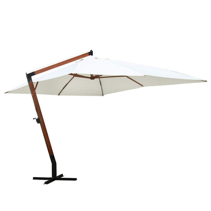 Parasoll 300 x 400 cm vit