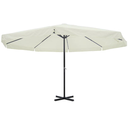 Parasoll aluminium vit 500 cm