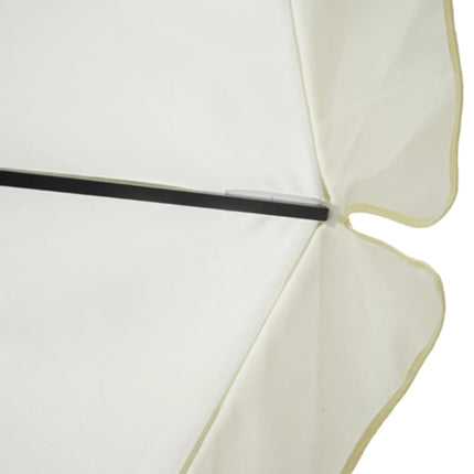 Parasoll aluminium vit 500 cm