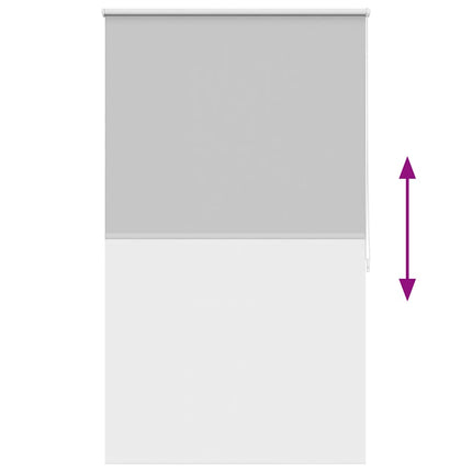 Rullgardin mörkläggning 84,4x175 cm Tygbredd 80 cm grå