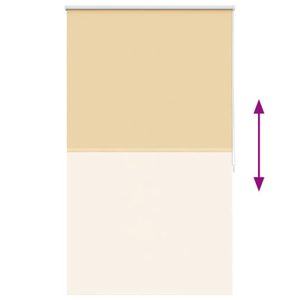 Rullgardin mörkläggning 124,4x175 cm Tygbredd 120 cm beige