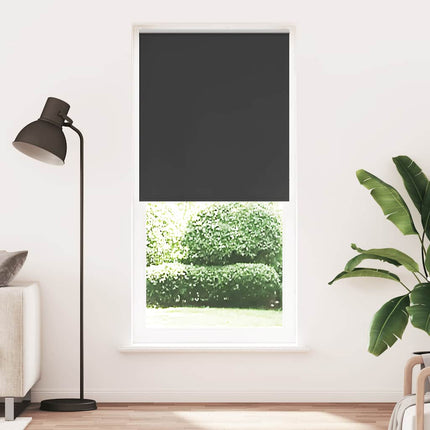 Rullgardin mörkläggning 84,4x230 cm Tygbredd 80 cm svart