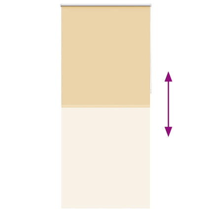 Rullgardin mörkläggning 104,4x230 cm Tygbredd 100 cm beige