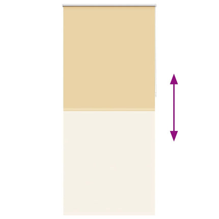 Rullgardin mörkläggning 124,4x230 cm Tygbredd 120 cm beige
