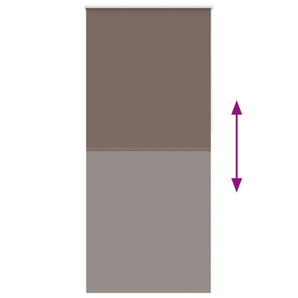 Rullgardin mörkläggning 124,4x230 cm Tygbredd 120 cm kaffe