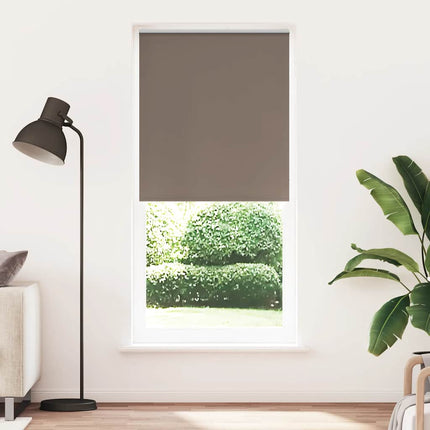 Rullgardin mörkläggning 124,4x230 cm Tygbredd 120 cm kaffe