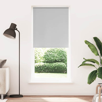 Rullgardin mörkläggning 124,4x230 cm Tygbredd 120 cm grå