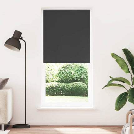 Rullgardin mörkläggning 124,4x230 cm Tygbredd 120 cm svart