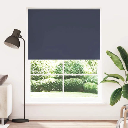 Rullgardin mörkläggning 144,4x230 cm Tygbredd 140 cm marinblå