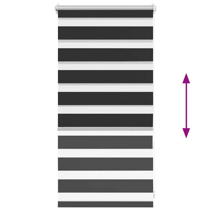 Zebragardin 40,9x100 cm Tygbredd 36,7 cm svart