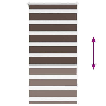 Zebragardin 60,9x120 cm Tygbredd 56,7 cm kaffe