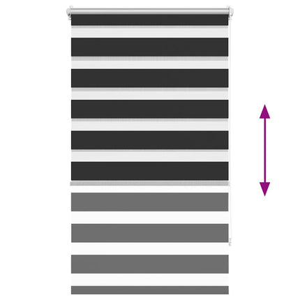 Zebragardin 70,9x120 cm Tygbredd 66,7 cm svart