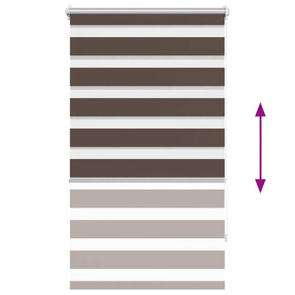 Zebragardin 70,9x120 cm Tygbredd 66,7 cm kaffe