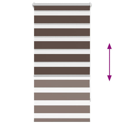 Zebragardin 80,9x150 cm Tygbredd 76,7 cm kaffe