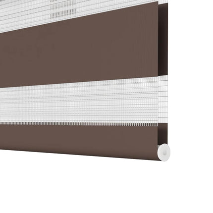 Zebragardin 80,9x150 cm Tygbredd 76,7 cm kaffe