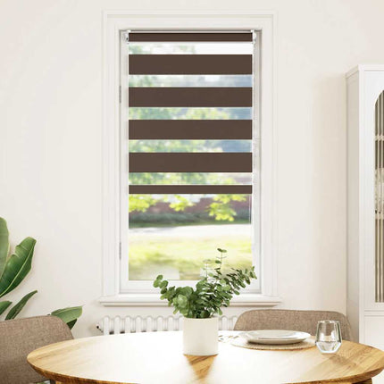 Zebragardin 80,9x150 cm Tygbredd 76,7 cm kaffe