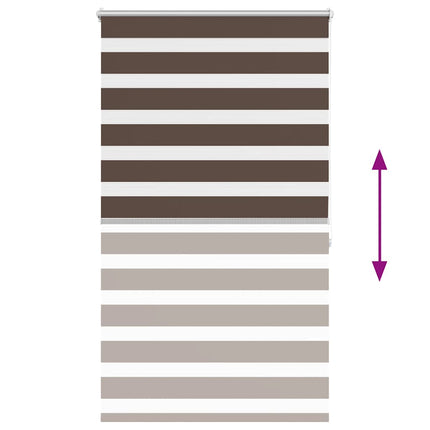 Zebragardin 80,9x175 cm Tygbredd 76,7 cm kaffe