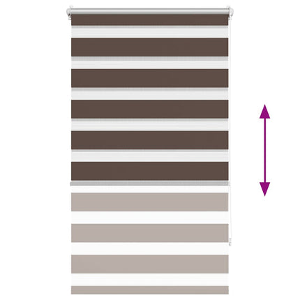 Zebragardin 90,9x150 cm Tygbredd 86,7 cm kaffe