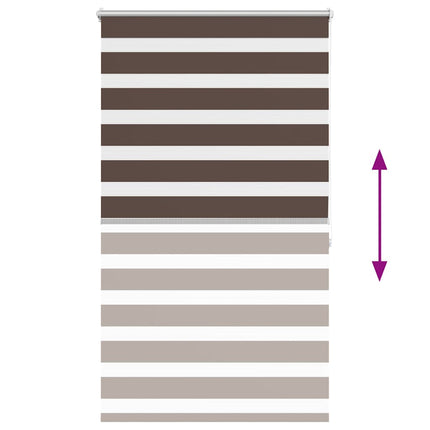 Zebragardin 100,9x175 cm Tygbredd 96,7 cm kaffe