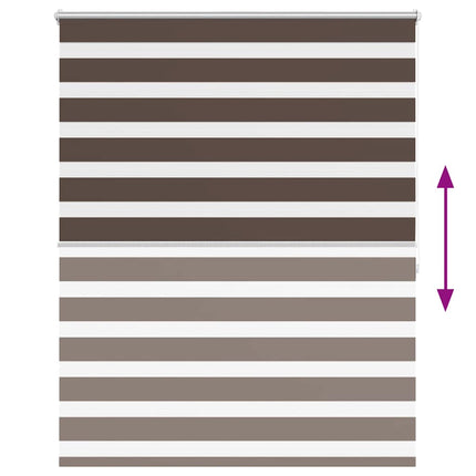 Zebragardin 120,9x175 cm Tygbredd 116,7 cm kaffe