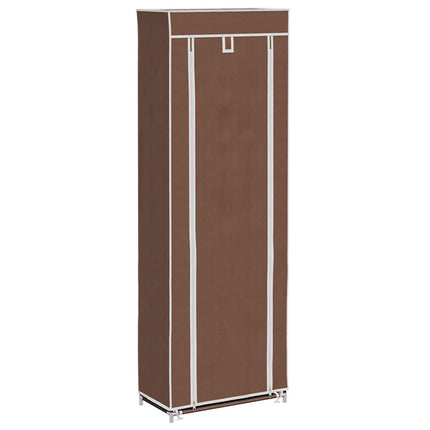 Skoskåp överdrag 162x57x29 cm brun
