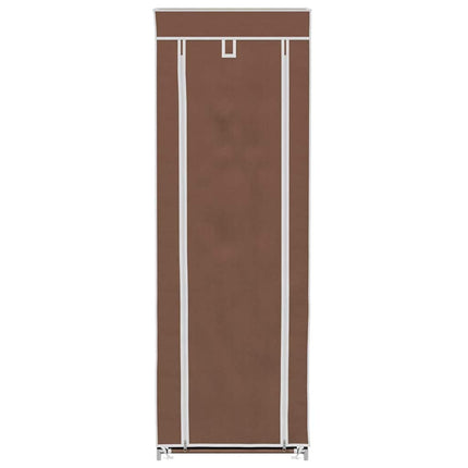 Skoskåp överdrag 162x57x29 cm brun