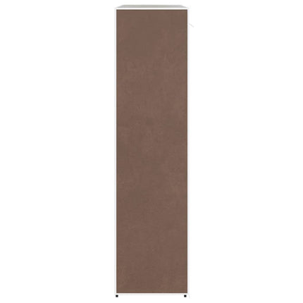 Resegarderob med fack och stänger 45 x 150 x 176 cm brun