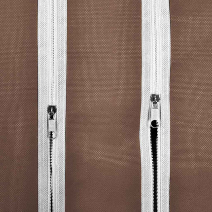 Resegarderob med fack och stänger 45 x 150 x 176 cm brun