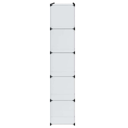 Förvaringsskåp med 14 utrymmen vit 37x146x180,5 cm