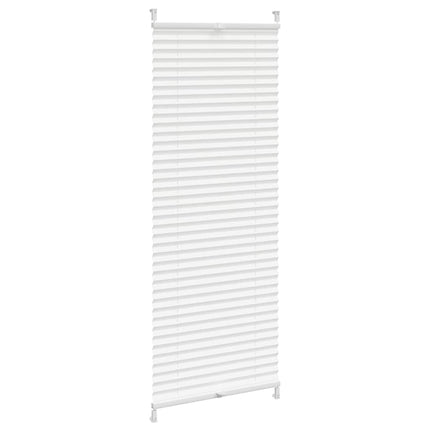 Plisségardin 60x125 cm vit