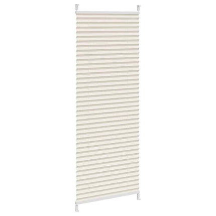 Plisségardin 40x100 cm gräddvit