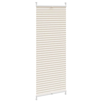 Plisségardin 40x150 cm gräddvit