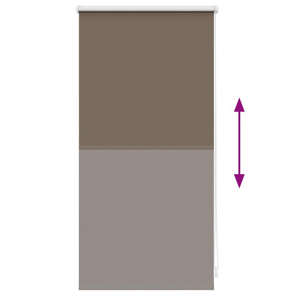 Rullgardin Mörkläggning 44,4x100 cm Tygbredd 40 cm kaffe