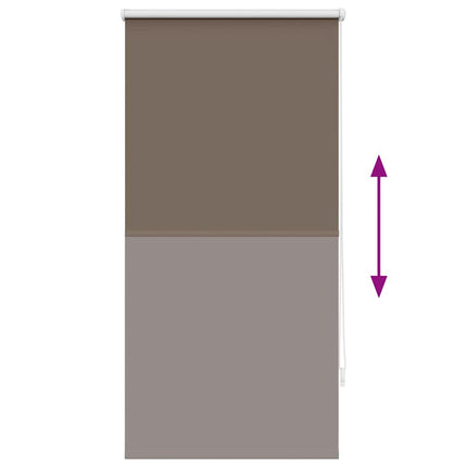 Rullgardin Mörkläggning 64,4x120 cm Tygbredd 60 cm kaffe