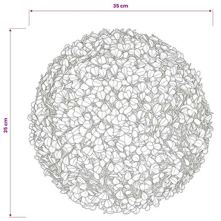 Konstväxt Buxbom 2 st bollar 35 cm