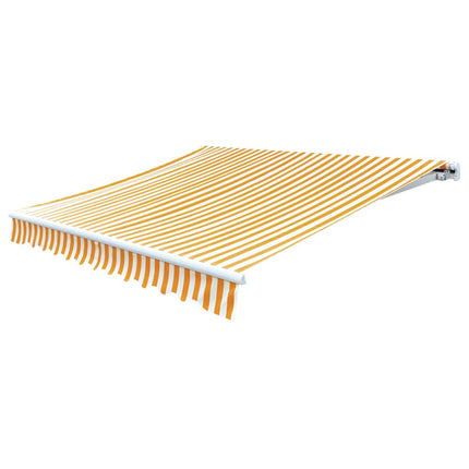 Markisduk solros 4 x 3 m gul & vit (utan ram)