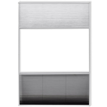 Insektsnät plissé till fönster 160 x 80 cm med solskydd