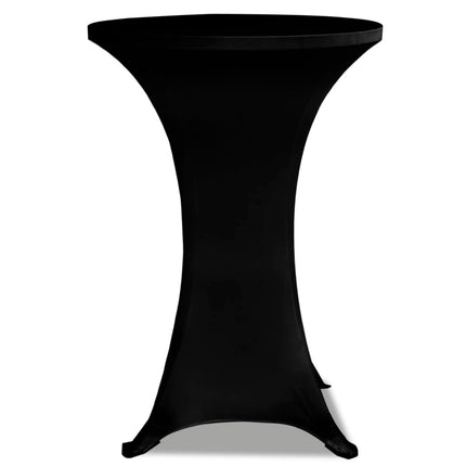 Överdrag till ståbord 2 st Ø 60 cm stretch svart