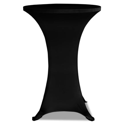 Överdrag till ståbord 2 st Ø 80 cm stretch svart