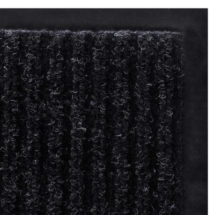 Dörrmatta svart 90 x 120 cm PVC