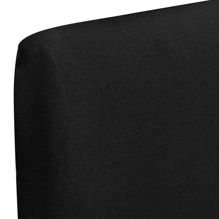 Stolsöverdrag rak modell stretch 6 st svart