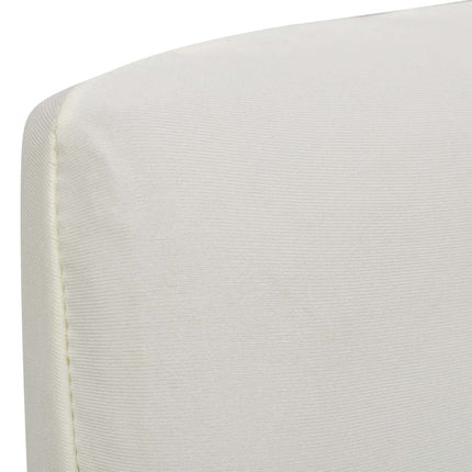 Stolsöverdrag rak modell stretch 6 st gräddvit