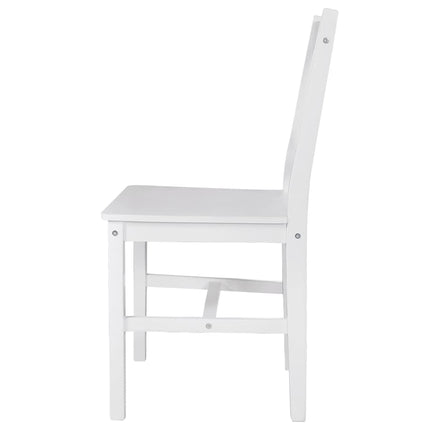 Matstolar 4 s vit furu