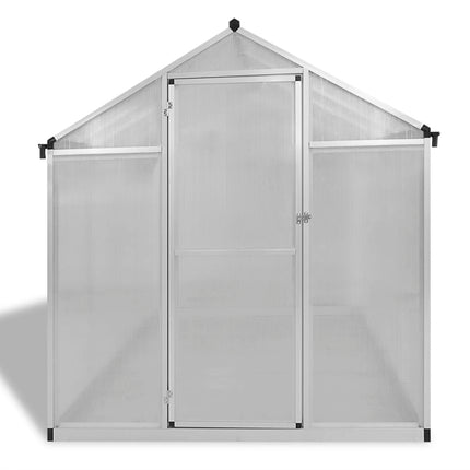 Växthus i förstärkt aluminium med basram 4,6 m²