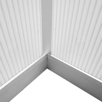 Växthus i förstärkt aluminium med basram 7,55 m²