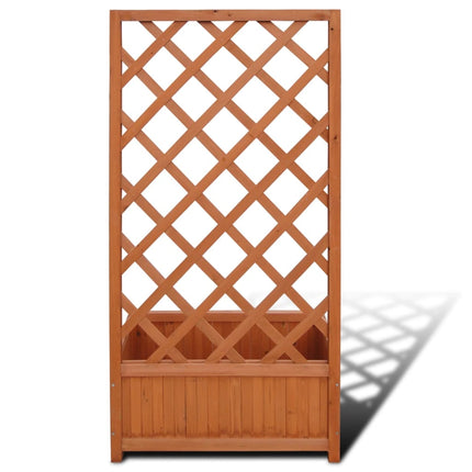 Odlingslåda med spaljé 70 x 30 x 135 cm