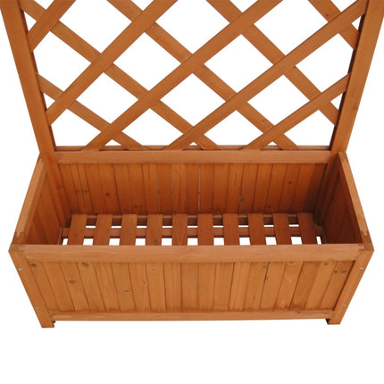 Odlingslåda med spaljé 70 x 30 x 135 cm