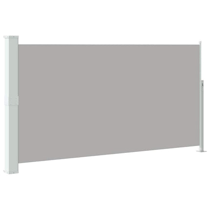 Infällbar sidomarkis för uteplats 160 x 300 cm grå