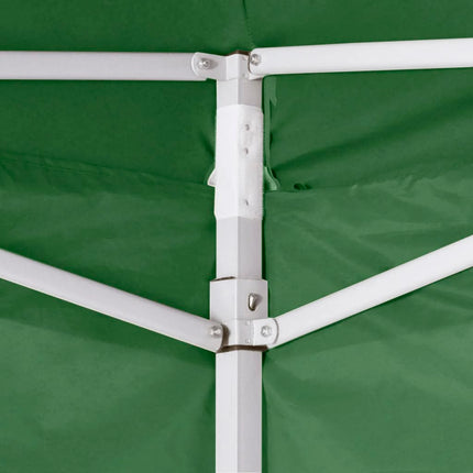 Hopfällbart tält 3 x 3 m 4 väggar grön