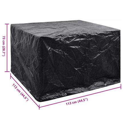 Överdrag för trädgårdsmöbler med 8 öljetter 113 x 113 x 73 cm